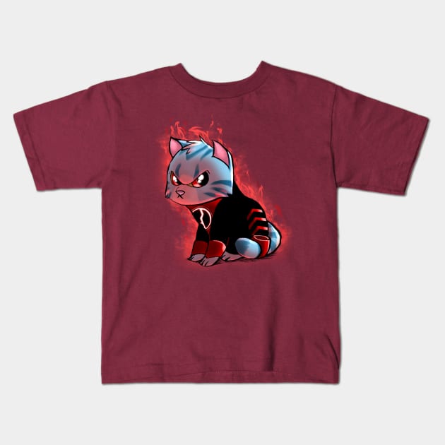 RAGE KITTY Kids T-Shirt by radpencils